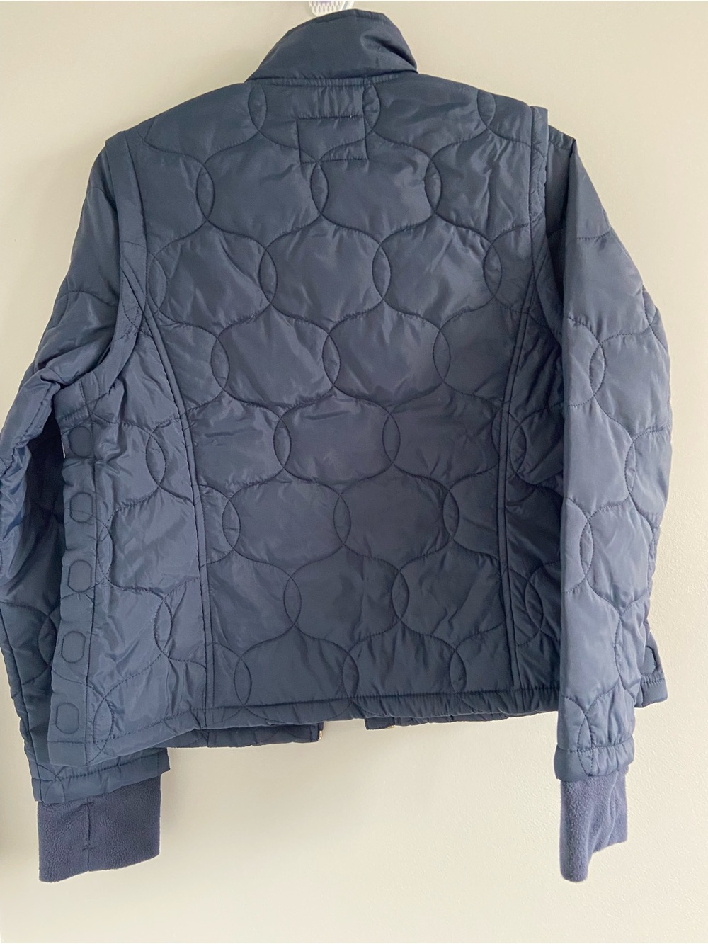 a new day Navy Quilted Circle-Pattern Puffer Jacket - Picture 6 of 14